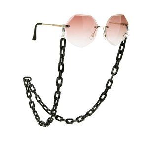 Keira 2in1 Acrylic Glasses and Mask Holder - Black